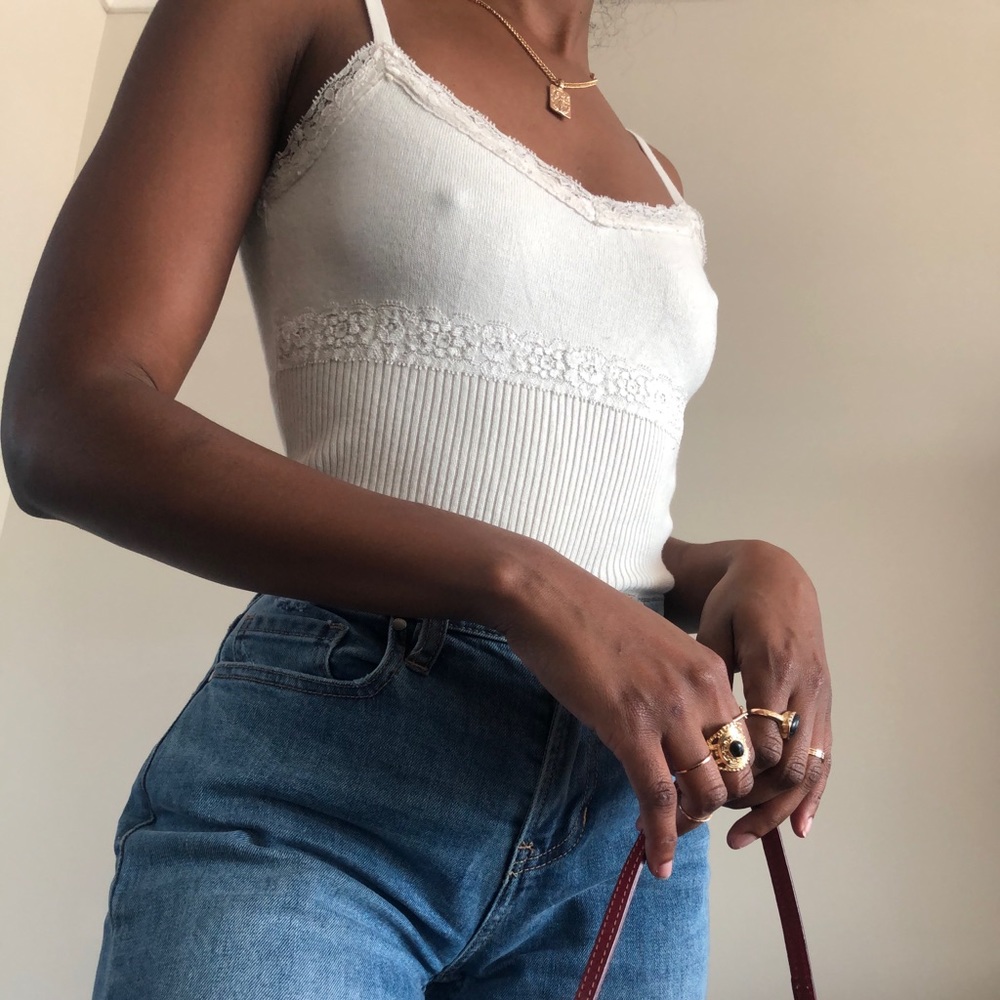 Vintage lace camisole top